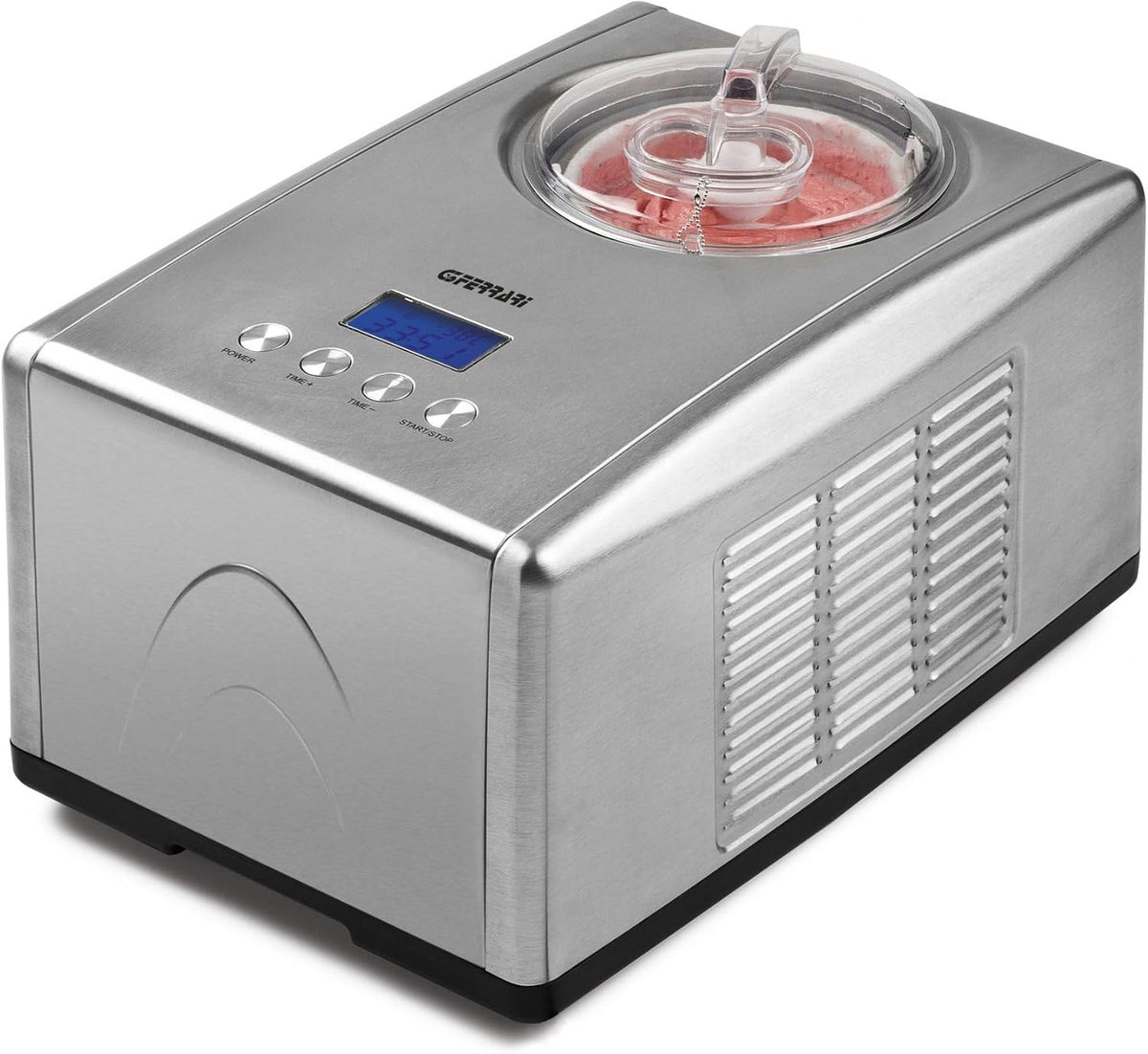 G3 Ferrari Eismaschine, 1,5 L, 150 W, Silber, G20035 Cremosa mit Kompressor, Selbstkühlende Speise aus Edelstahl